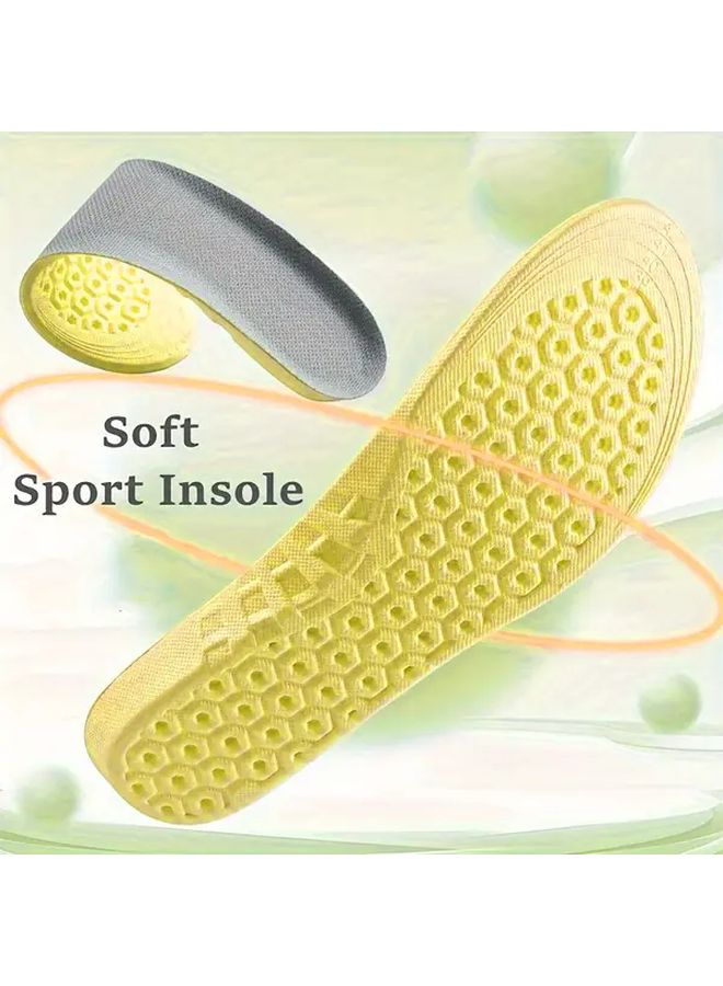 High Elasticity EVA Soft Mesh Running Insoles Anti Odor Size EU43 44 28cm 11in - Image 2